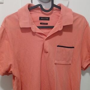 Massimo Dutti Coral Polo Shirt